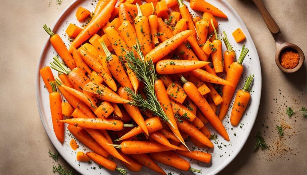 delicious steamed carrots