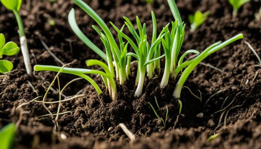 edible sprouted garlic