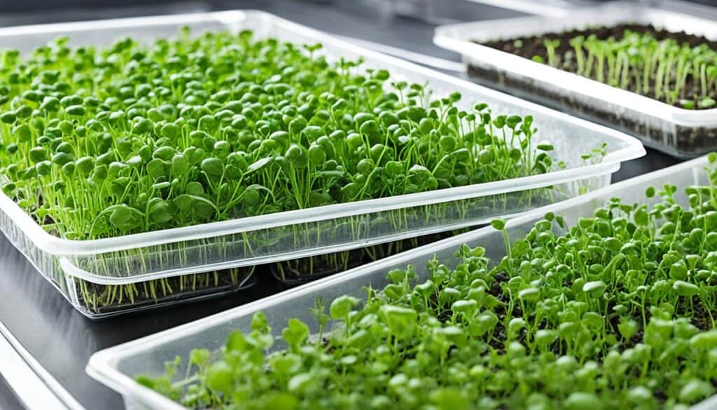 equipment for growing pea sprouts