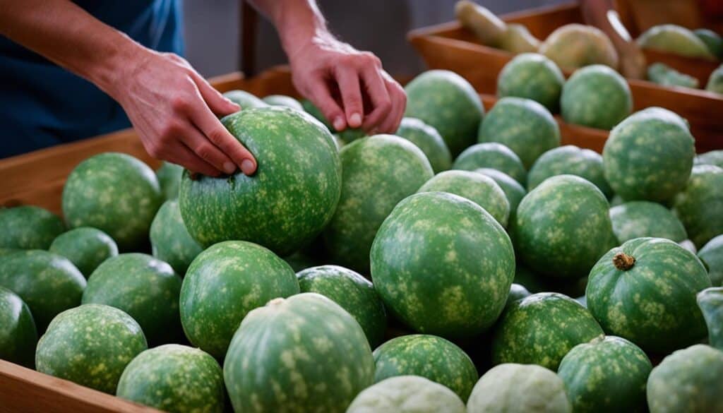 finding and choosing wax gourd