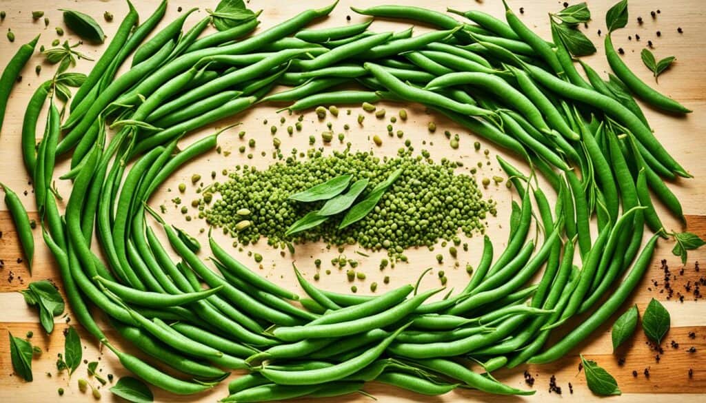 flat green beans flavoring options