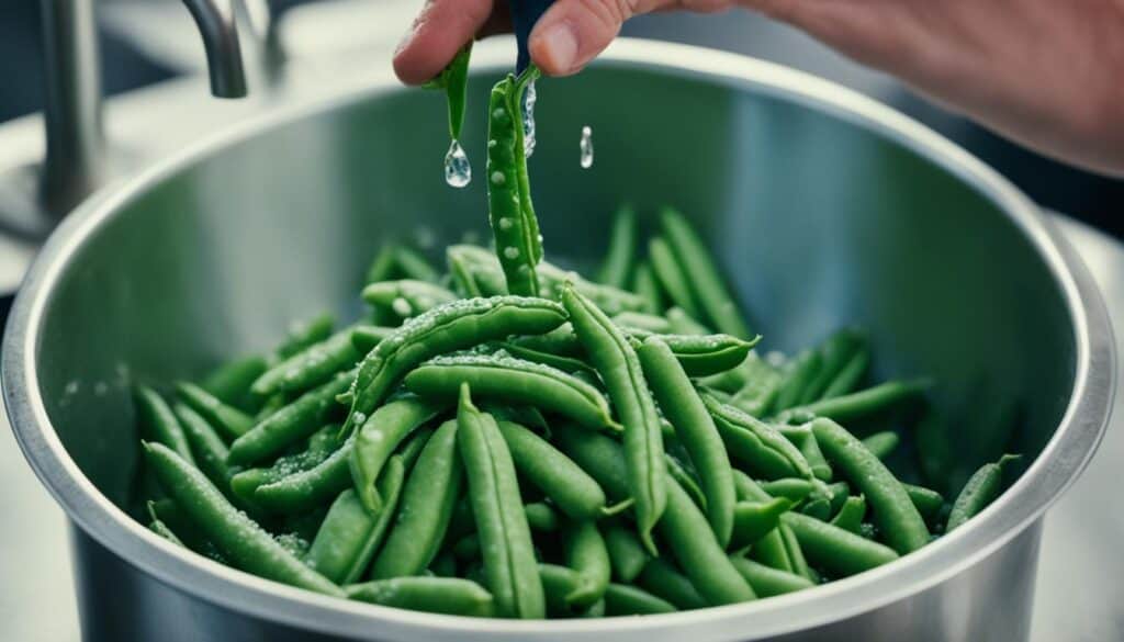 freezing garden produce