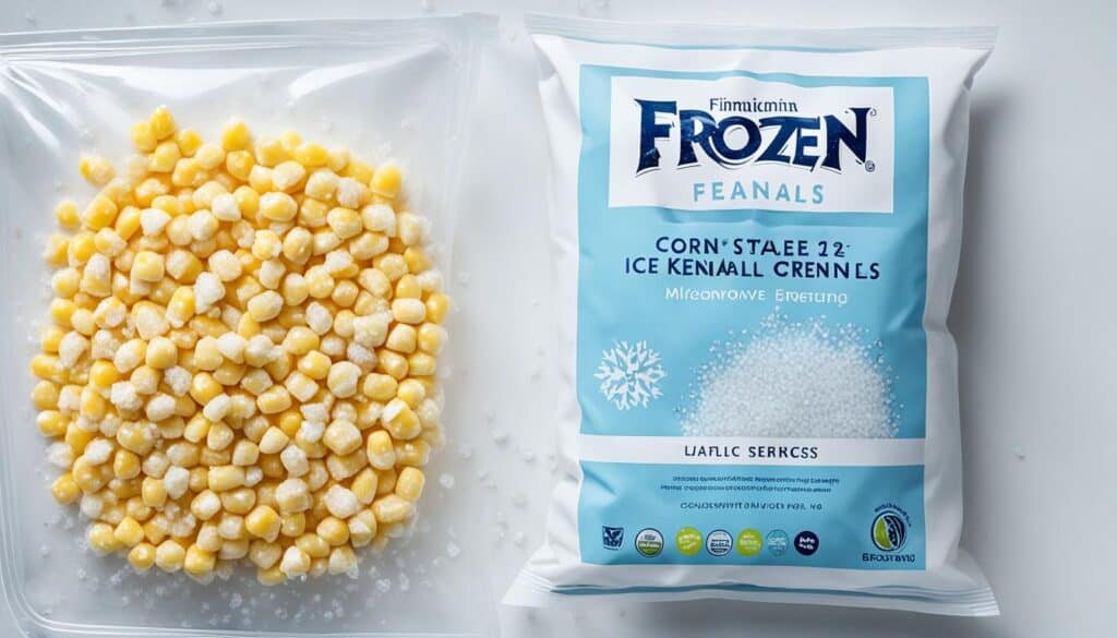 freezing microwaved corn