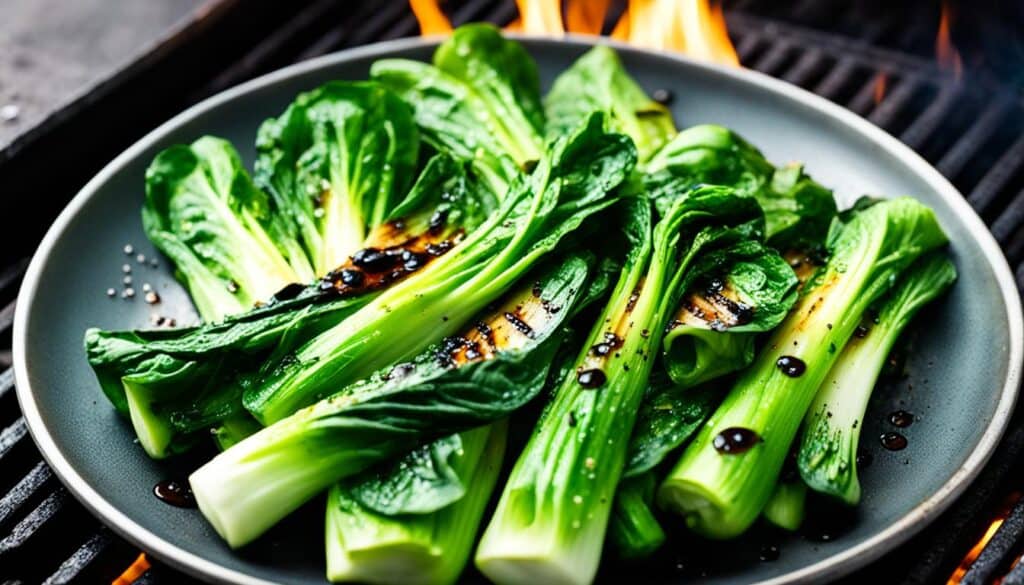 grilled bok choy