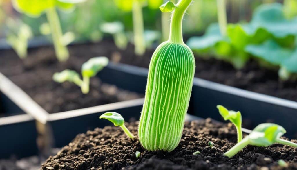 growing angled luffa gourd