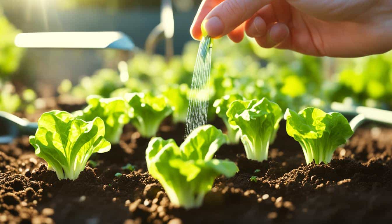 growing lettuce