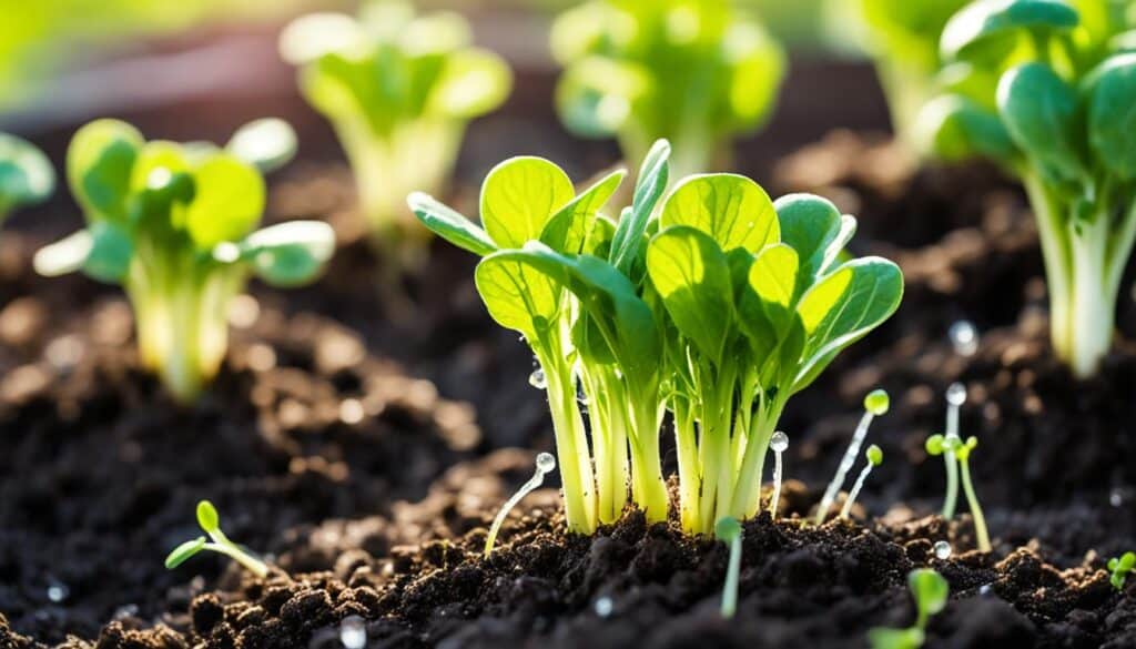 growing radish greens