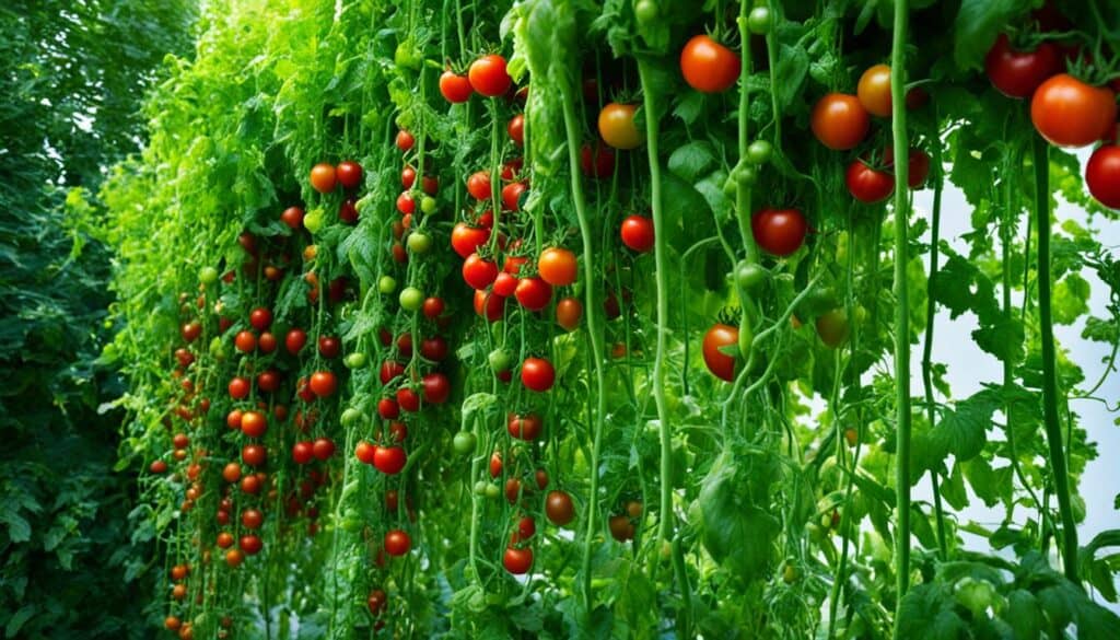 hanging tomato plants
