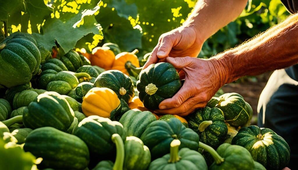 harvest squash