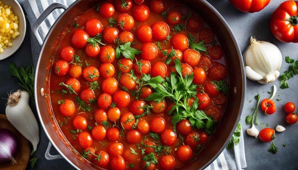 homemade stewed tomatoes