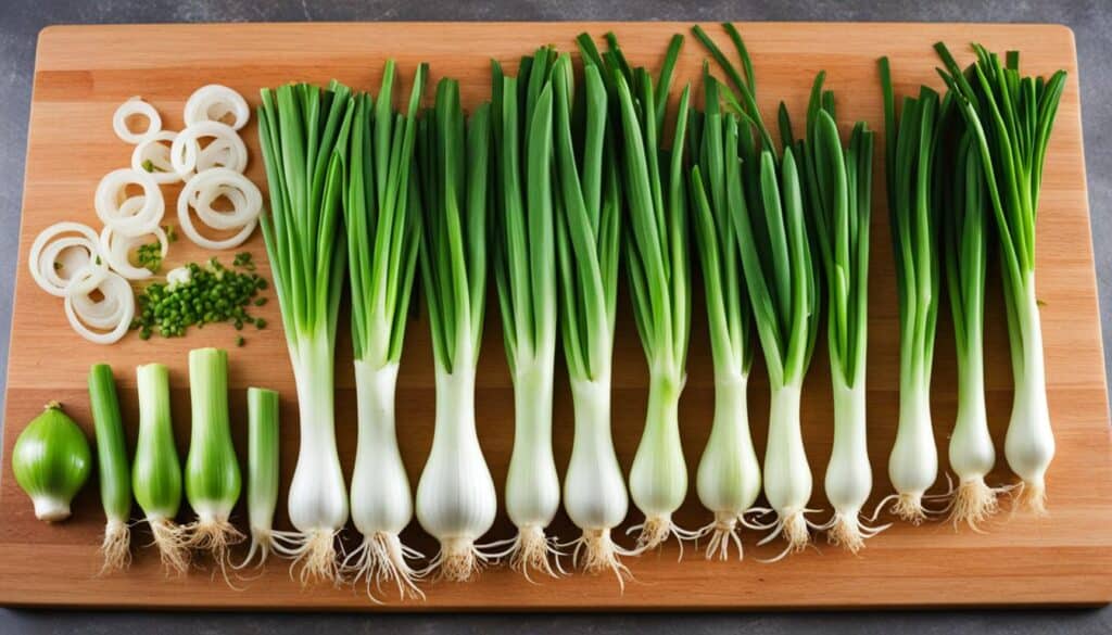 how to chop spring onions