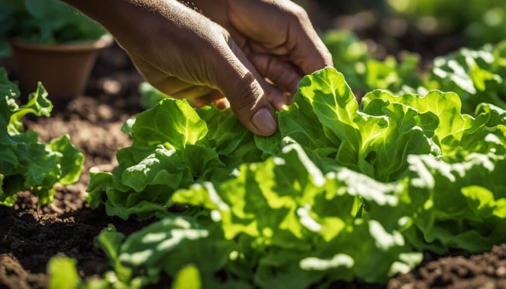 how to harvest leaf lettuce