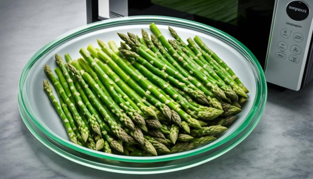 microwave asparagus tips