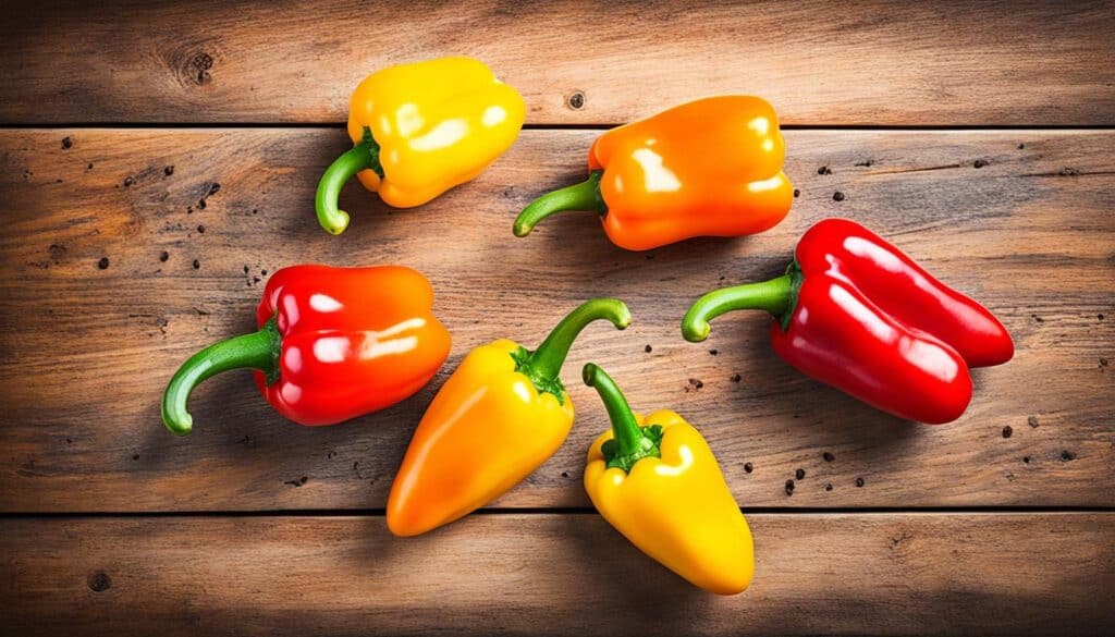mini sweet peppers