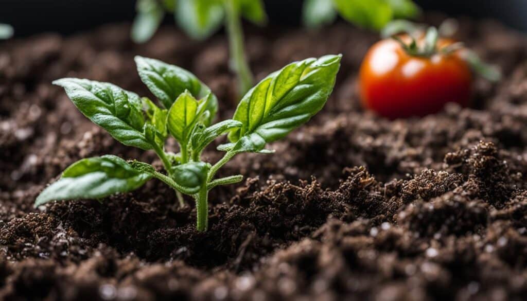 mulching tomato plants