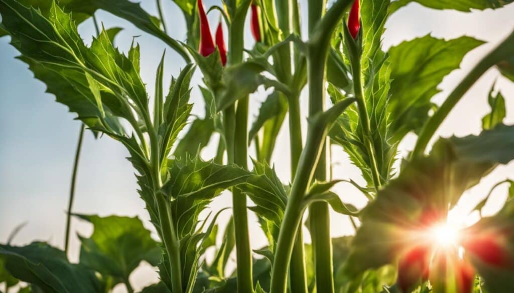 okra and peppers