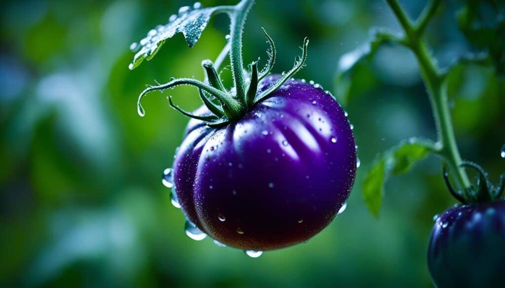 organic black beauty tomato