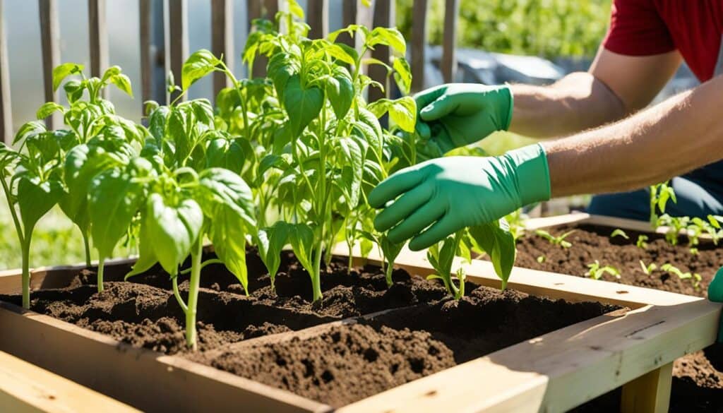 planting bell peppers