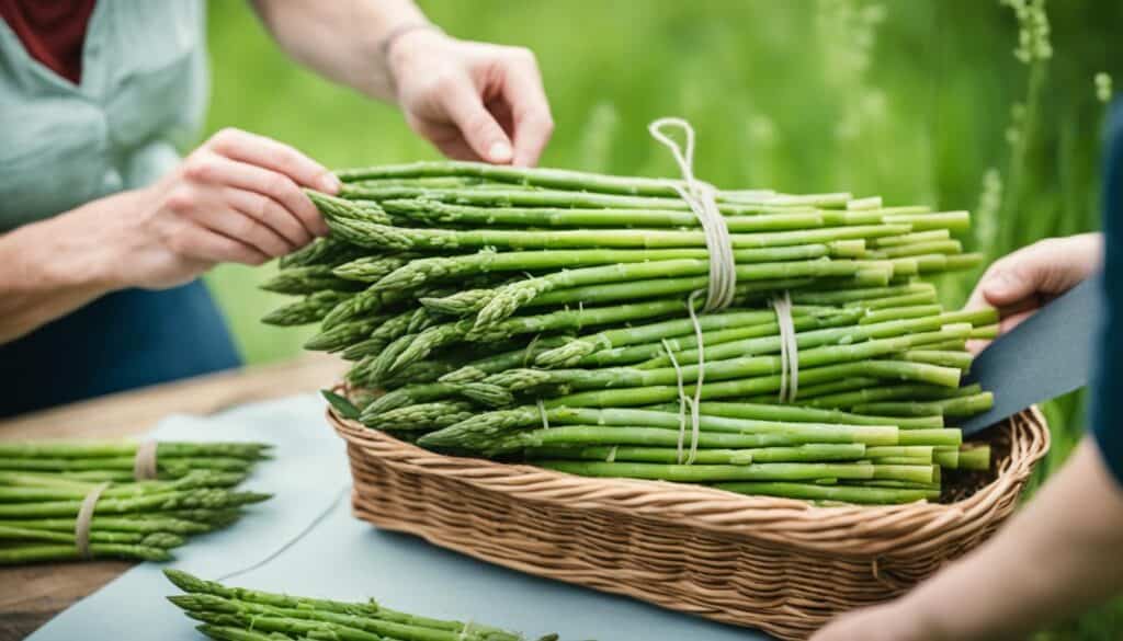 preserving wild asparagus