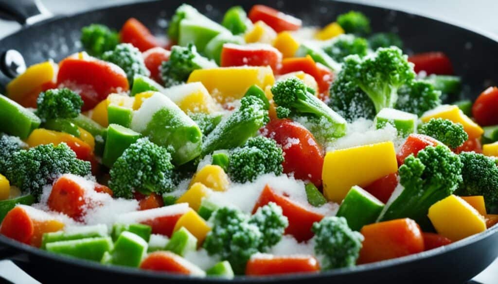 preventing soggy frozen vegetables