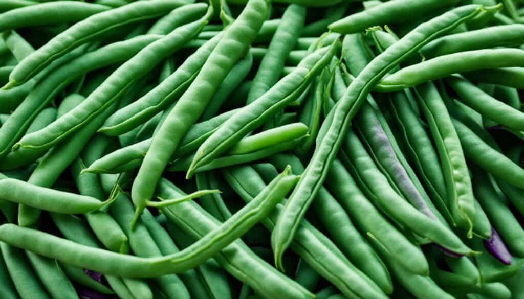 purple green beans