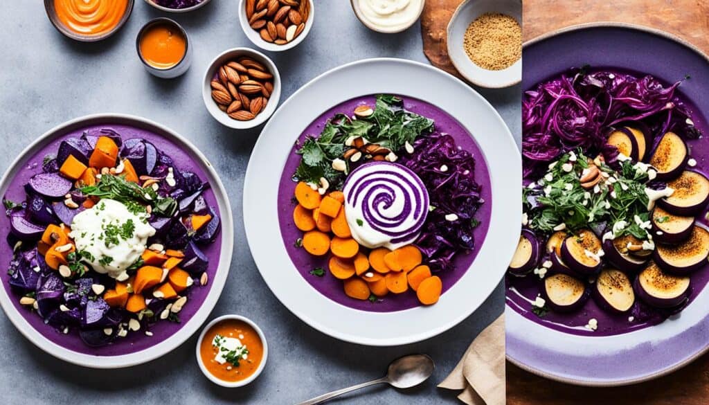 purple vegetable dishes