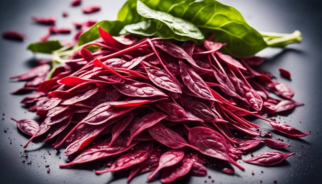 red spinach for muscle recovery