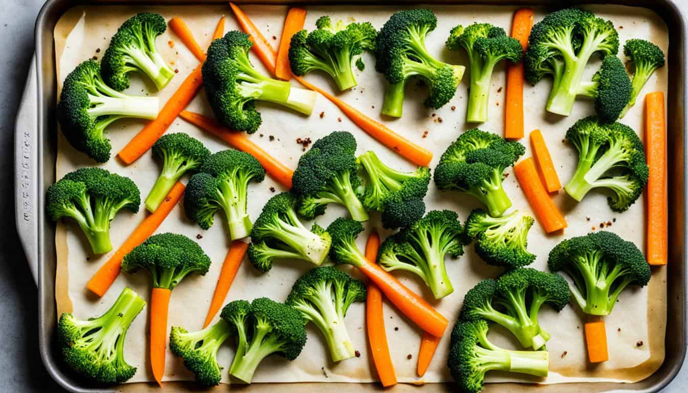 roasted broccoli and carrots