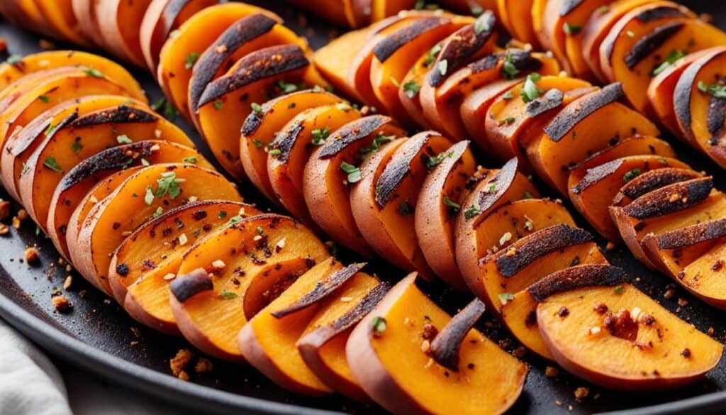 roasted sweet potatoes with spices