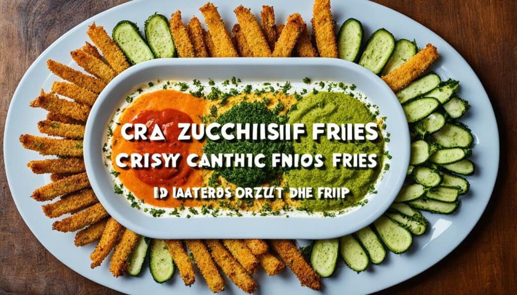 serving and dipping options for zucchini fries