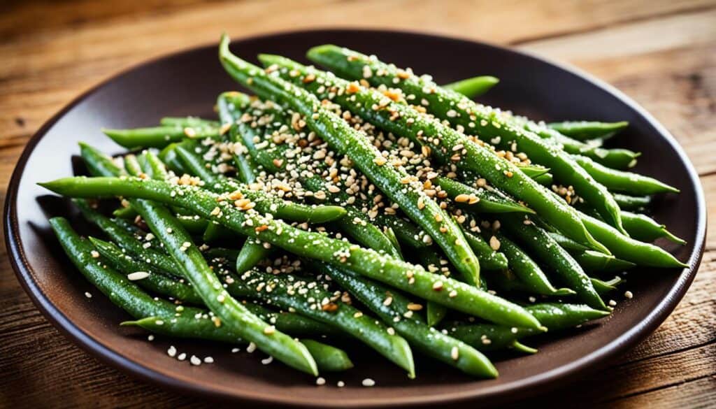 sesame roasted green beans