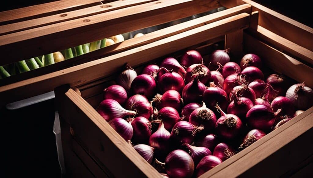 shallot onion storage