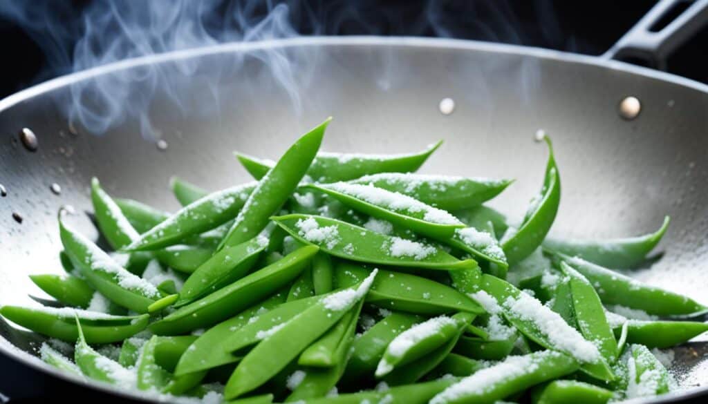 snow peas in cooking