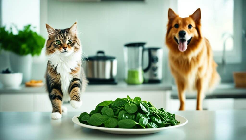 spinach and pets