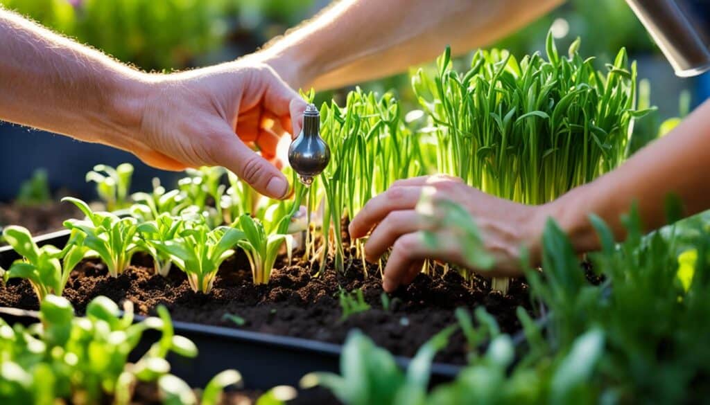 spring-planted garlic care