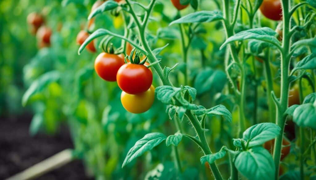 staking tomato plants