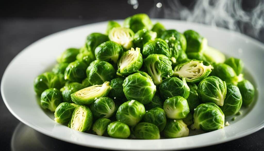 steamed brussel sprouts