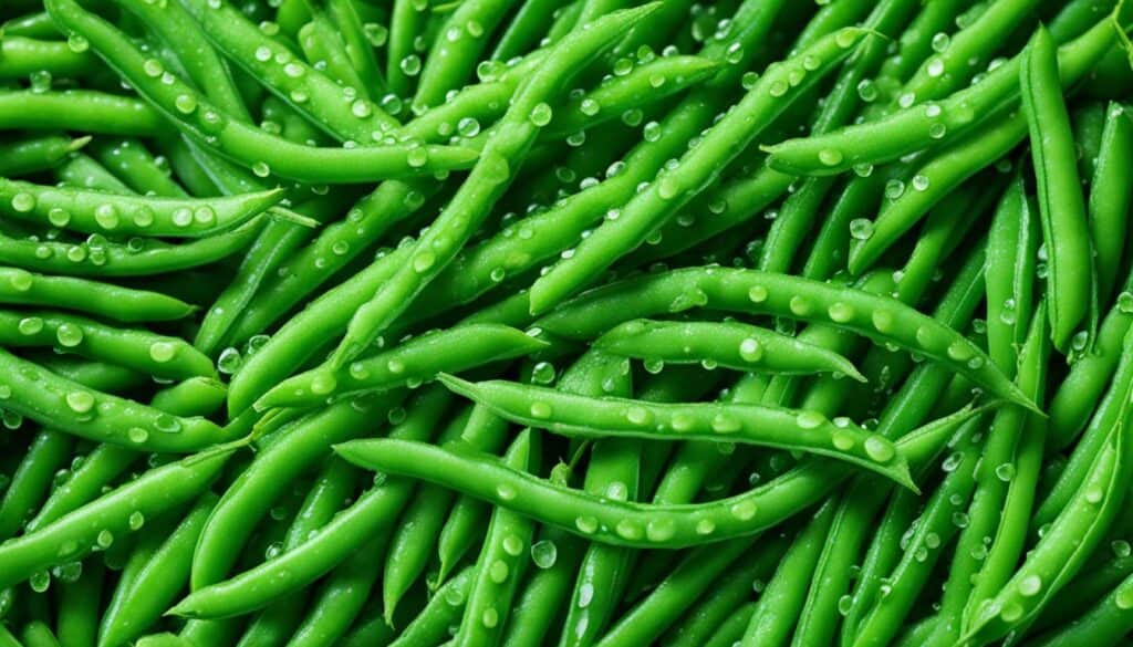 steamed green beans