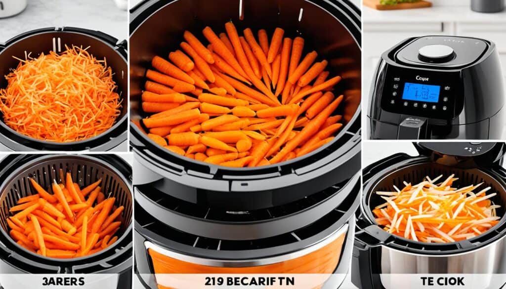 step-by-step guide to air fry carrots