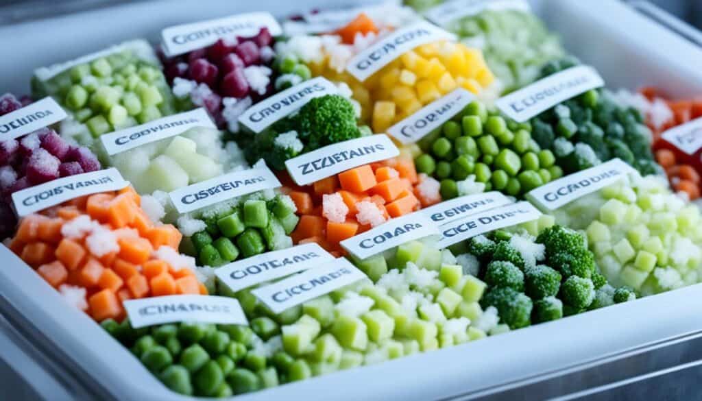 storage tips for frozen mixed vegetables