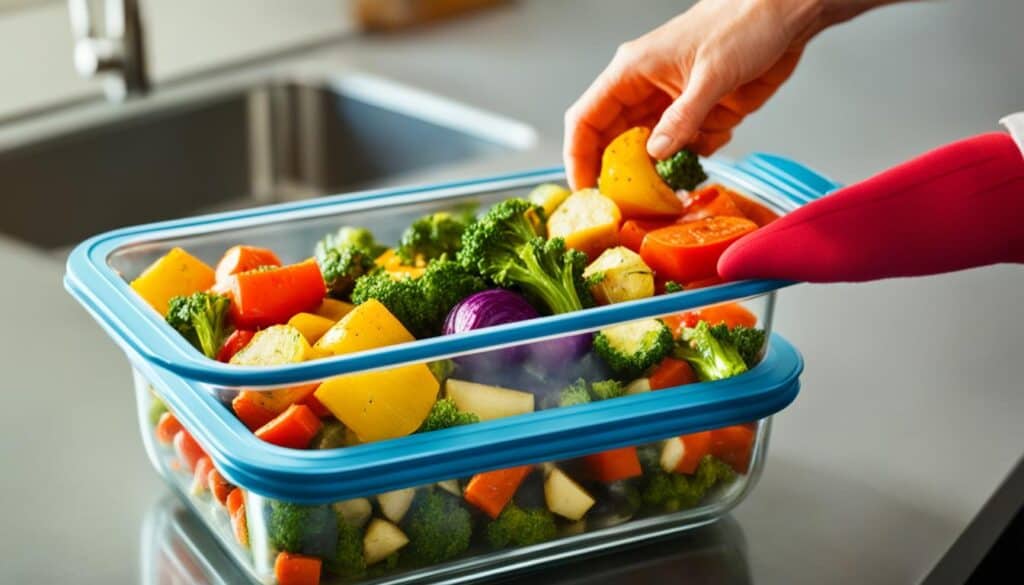 storing and reheating roasted vegetables