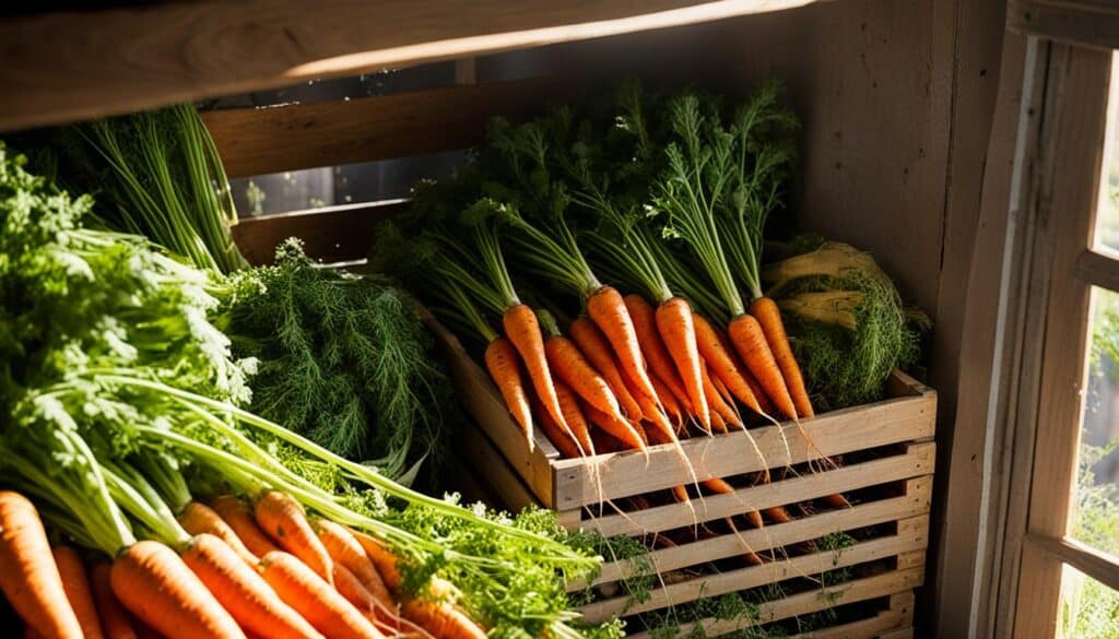 storing carrots