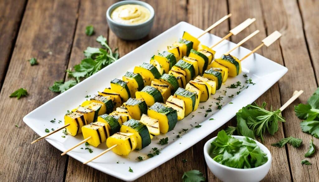 summer squash skewers