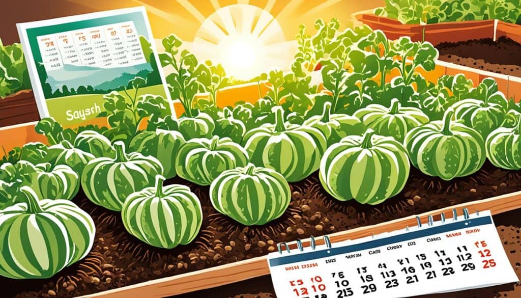 timing for planting squash