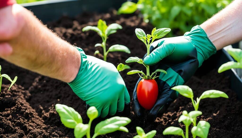 transplanting amish paste tomatoes