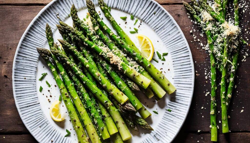 variations of steamed asparagus