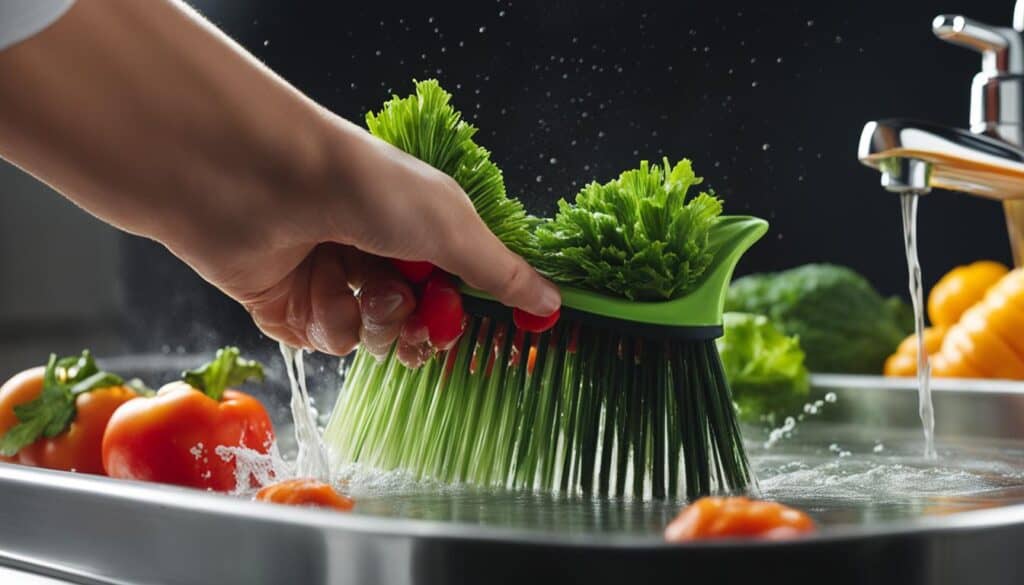 vegetable brush for washing