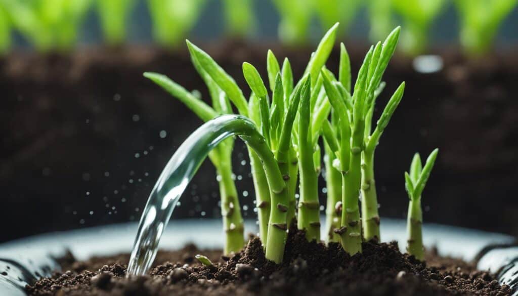 watering asparagus seeds