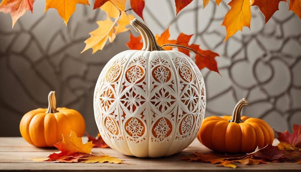 white pumpkin carving ideas