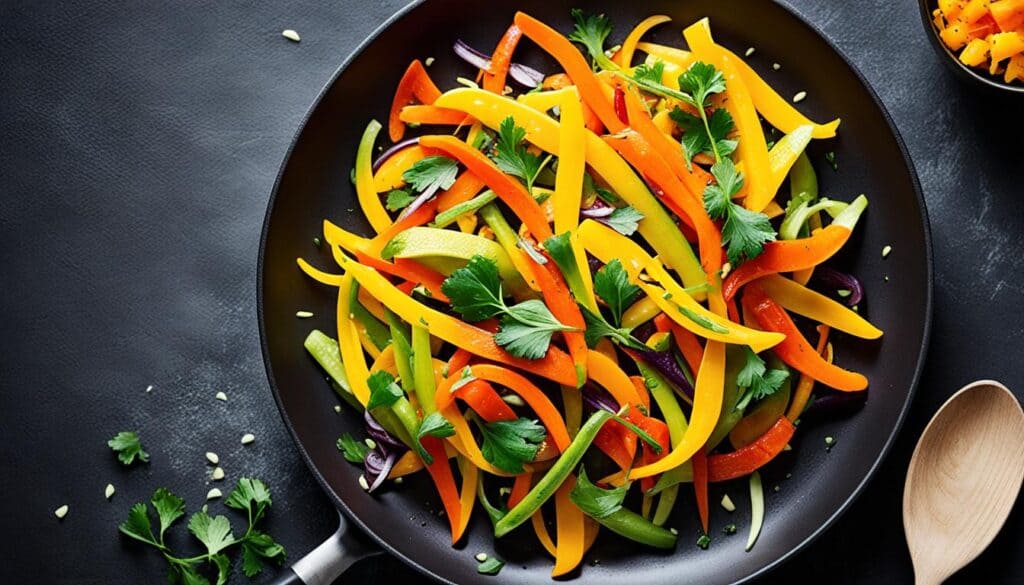 yellow vegetable stir-fry